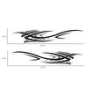 Stylish Car Vinyl Decal Graphics Side Flame Element Stickers Body GenericRacing Decal Sticker Auto Car Accessories Sport Style