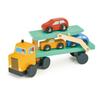 Mentari Toy Car Transporter with 3 Cars - Wooden Vehicle