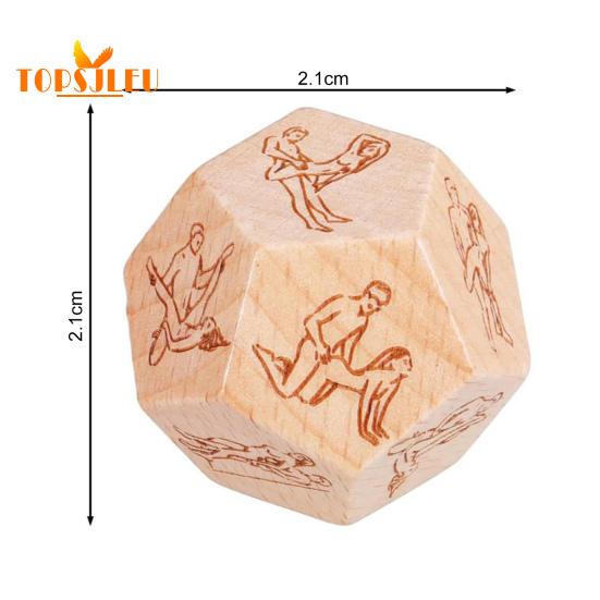 Date-Night-Würfel – Peppen Sie Ihr Liebesleben mit 18 aufregenden Yoga-Posen auf, vielseitige Yoga-Requisiten aus Holz, Jubiläumsgeschenk