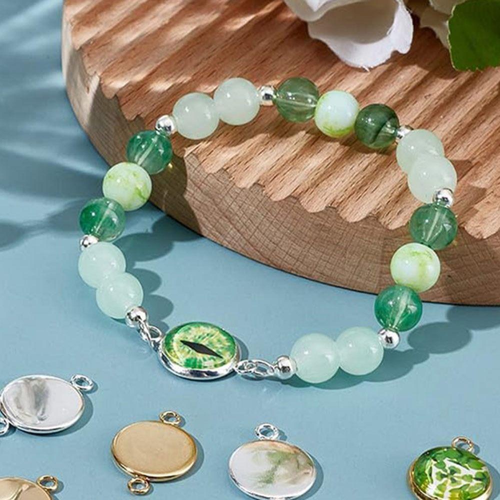 5pcs Blank Pendant Charms Round Blank Pendant Trays Versatile Tray Setting  Jewelry Making