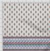 Soimoi Japanischer Krepp-Satinstoff, gestreift, Blätter und Blumen, bedruckt, Meterware, 107 cm