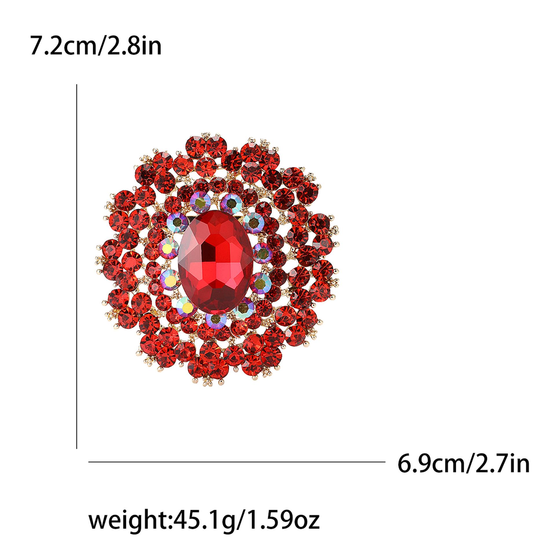 Африканский сплав Стразы Большая стеклянная брошь Винтажная универсальная женская брошь для пальто корсаж аксессуары булавка