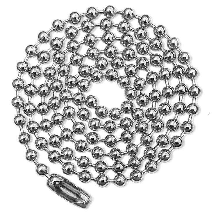 Trendy Stainless Steel Bead Chain Necklace & Bracelet Jewelry Accessories