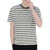 ROMON Men's Striped Casual Short-Sleeve T-Shirt