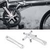 1Pair 170MM Mountain Road Bike Alloy Single Crankset Repair Parts (Black)