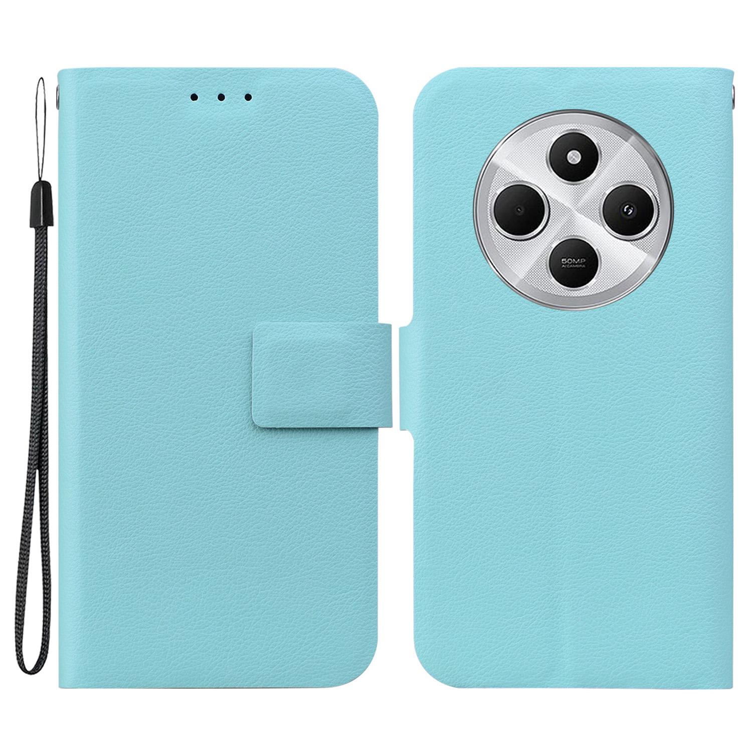 

Phone Case For Xiaomi Redmi 14C 4G/14R 5G/Poco C75 4G Ultra-Thin PU Leather+TPU Phone Cover with Card Slot Green