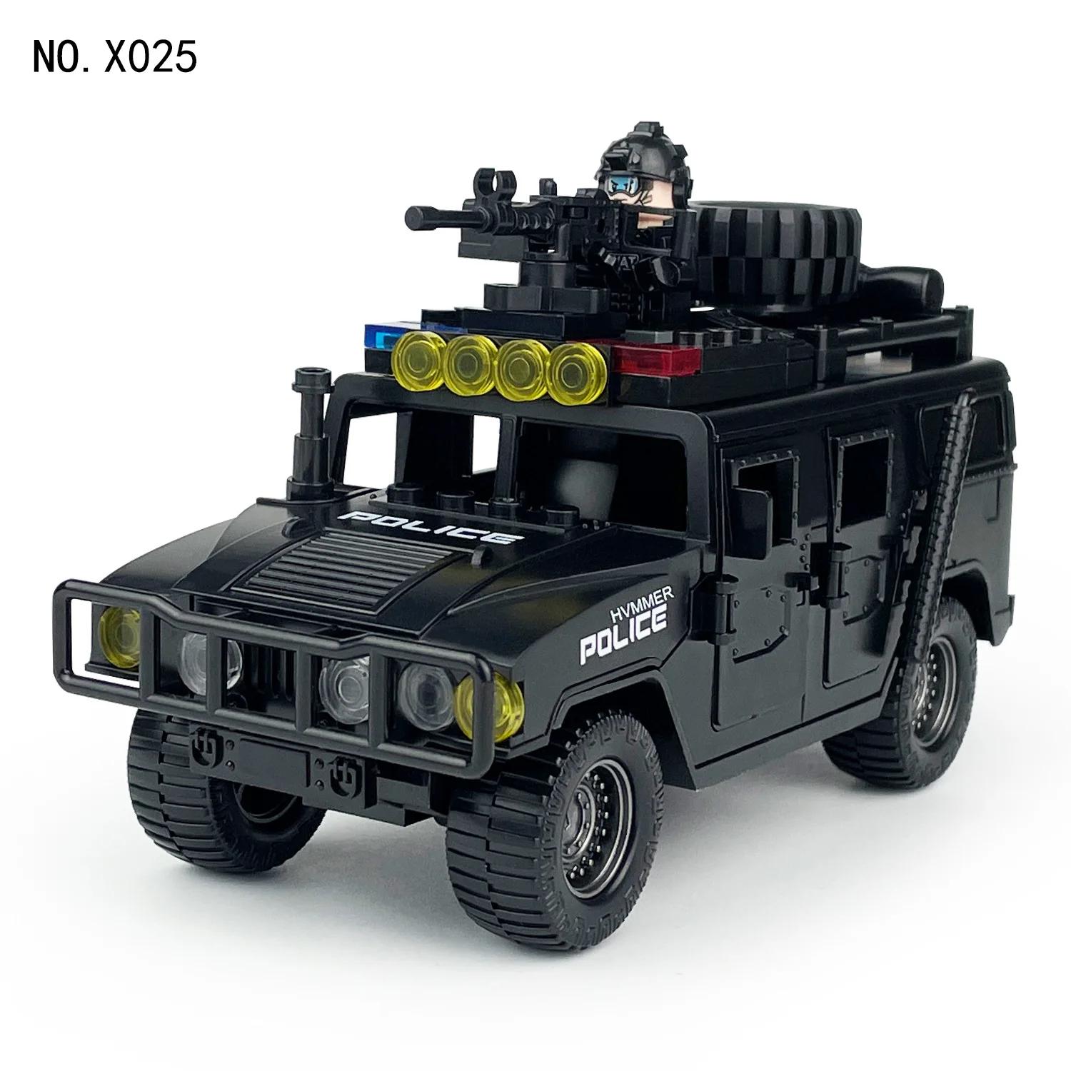 WOII Militaire SWAT Aanvals Pantser Voertuig Blokkenset - Leger Soldaat Oorlog Bouwstenen Cadeau