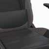 Gaming Chair Black and Gray Faux Leather