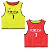 FINTA Adult Soccer Futsal Free Size Sublimation Reversible Bibs FT3529 Yellow X Red [FINTA] 10-Pack (Numbers 2-11) (4171)