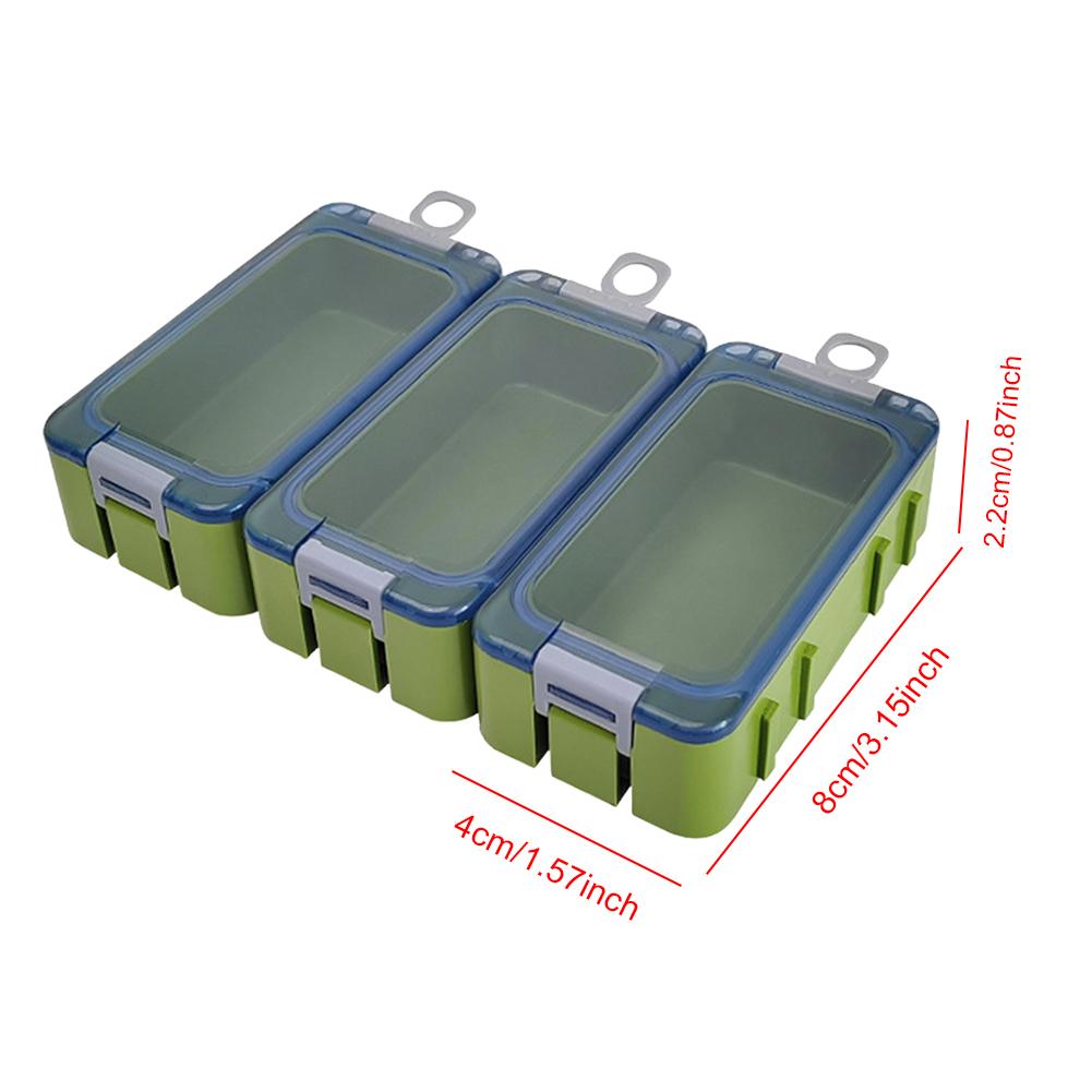 3Pcs Fishing Glow-in-the-dark Toolbox Splicing Fishing Lure Box Fishing Storage Box Fish Hook Hard Bait Container