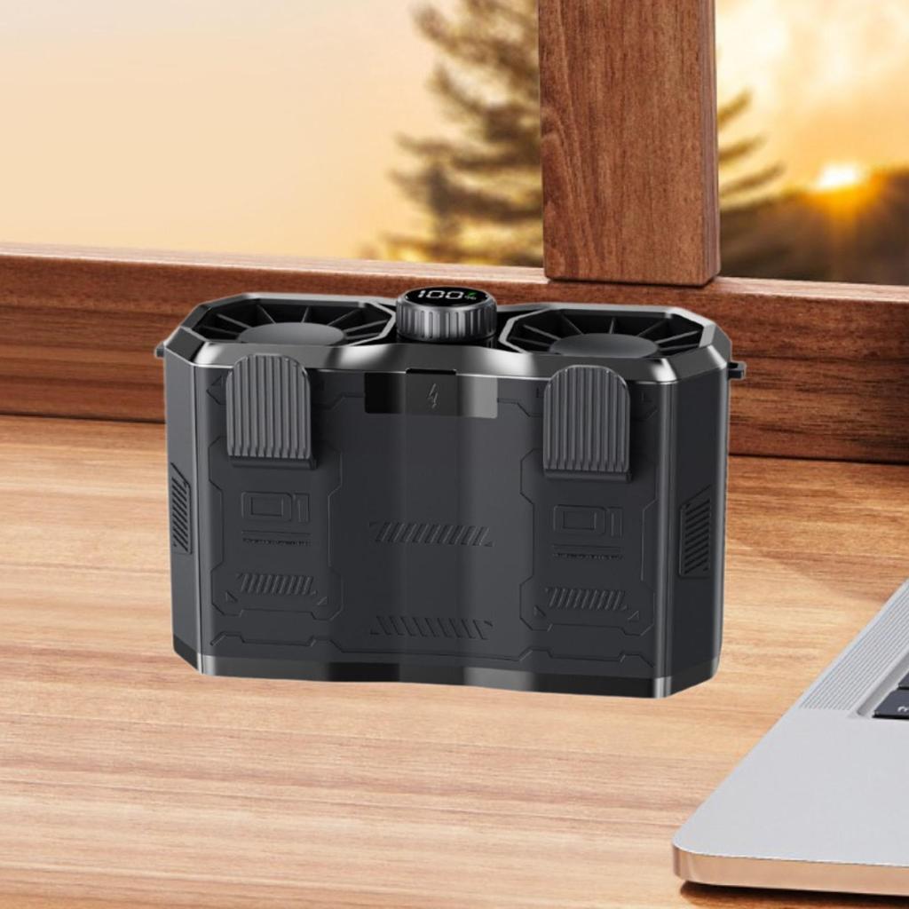 Portable Waist Fan Wearable Fan Handsfree Lightweight Noiseless Small Clip On Fan for Backpacking Outdoor Office Farm Work Home