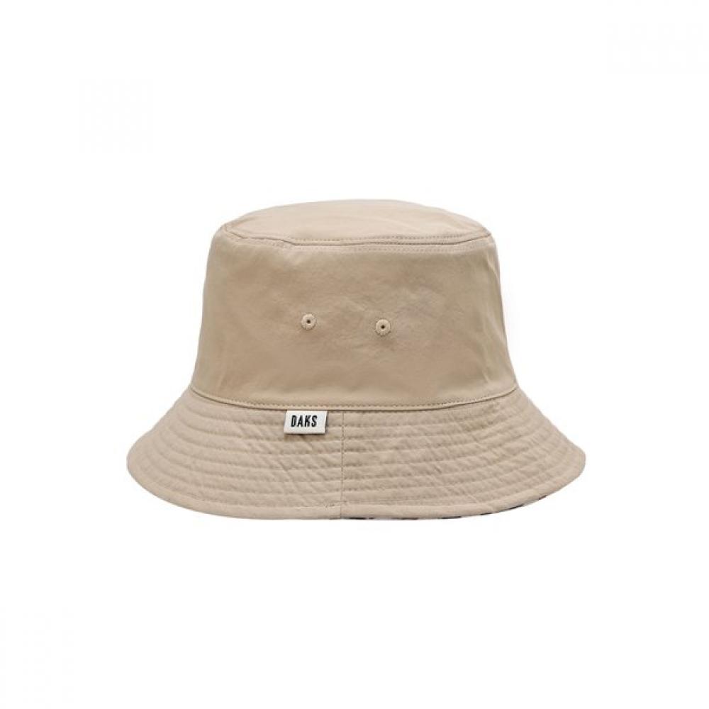 DakS Women S reverSible Bucket Hat Beige Check Embroidery Dbhe4e119i2