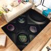 Tecknad Spel Spelare Zon Kontroller Logotyp Vardagsrum Halkfri Matta Mjuk Matta för Sovrum Lekrum Soffa, Heminredning Dörrmatta
