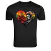 Grim Reaper Rose Heart Dark Love Graphic T-Shirt