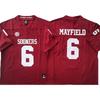 Oklahoma Sooners Football Jersey Cotton Blend Embroidered College Team Sportswear Men