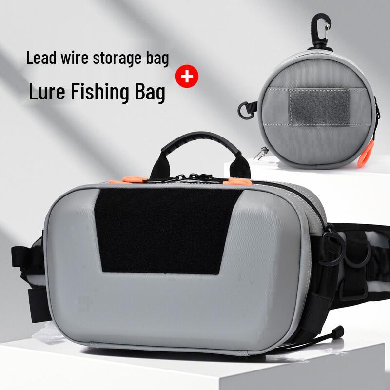 DCLOUD Men s Hard Shell Fishing Lure Waist & Crossbody Bag