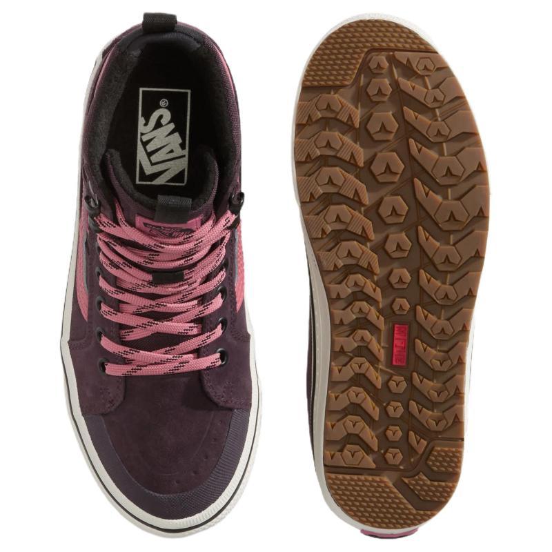 Vans Sk8 Hi Waterproof And Thermal Support High top Outdoor Shoes Unisex Dark Red Sneakers VN000DAQ02Y