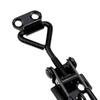 4 Pieces Toggle Clamps Cabinet Boxes Lever Handle Black Iron Quick Release Hand Tool Pull Hasp Latch