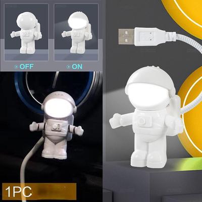 1 PC Creative Spaceman Astronaut LED Ευέλικτο USB Φως Νυχτερινό Φως παιχνίδι Φορητός υπολογιστής φορητός υπολογιστής