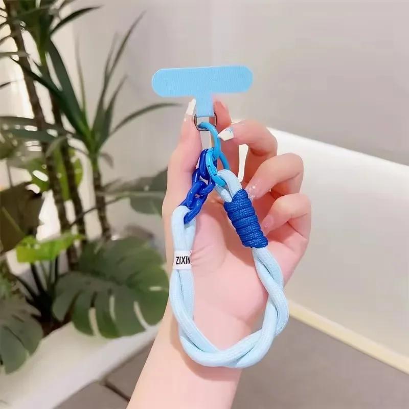 Cute Mobile Phone Lanyard Hanging Decoration Can Be Carried Twist Rope Anti-loss Pendant Fashion Strong Wrist Short Straps Band