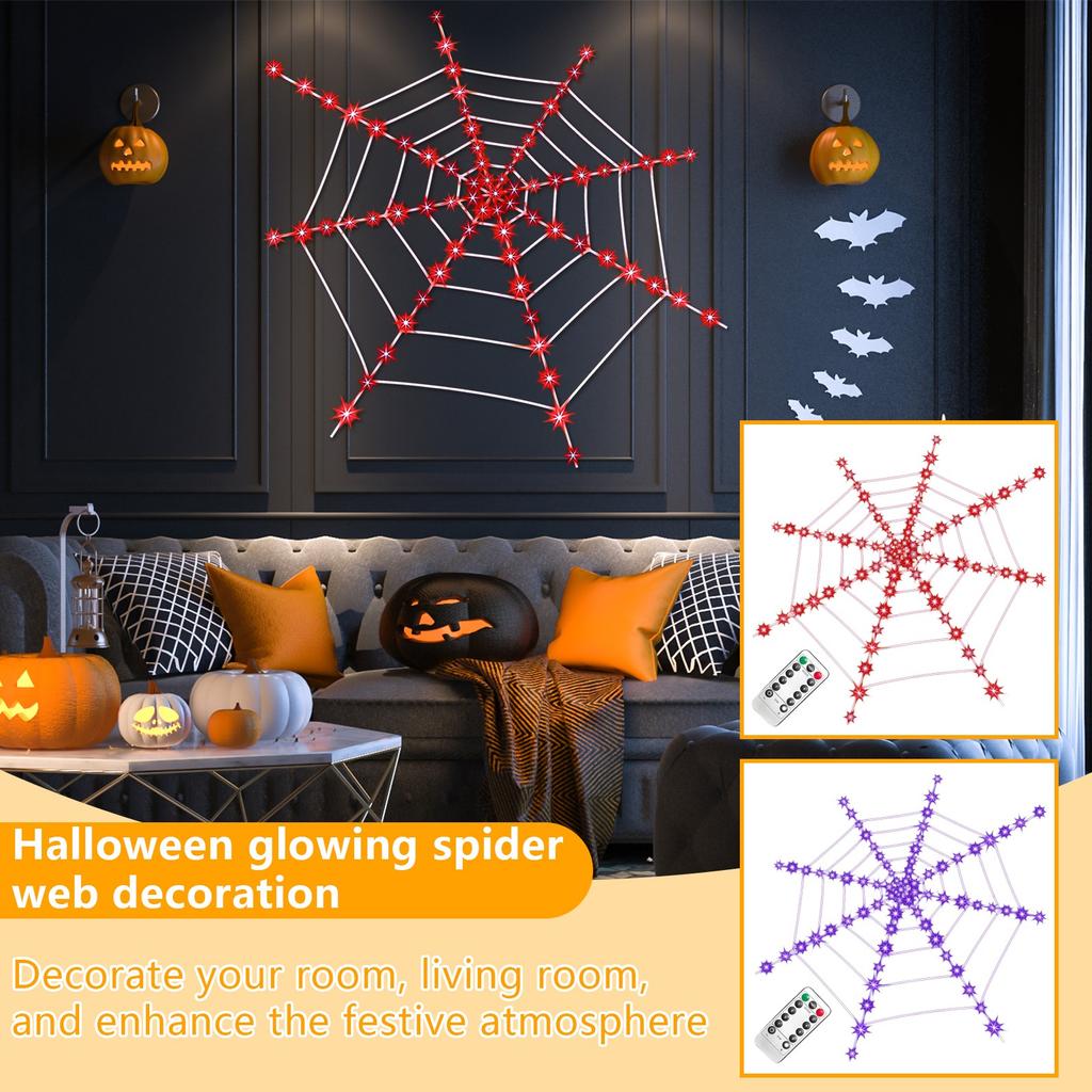 Halloween Props, Glowing Spider Webs, Venue Layout, Colorful Spider Webs, Bar Decoration