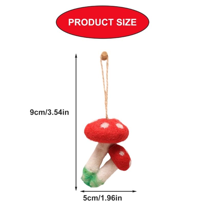 Cute Mushroom Key Lanyard Wrist Strap Phone Lanyard Cartoon Mushroom Shape Phone Charm Perfect for Bags Phones and Key