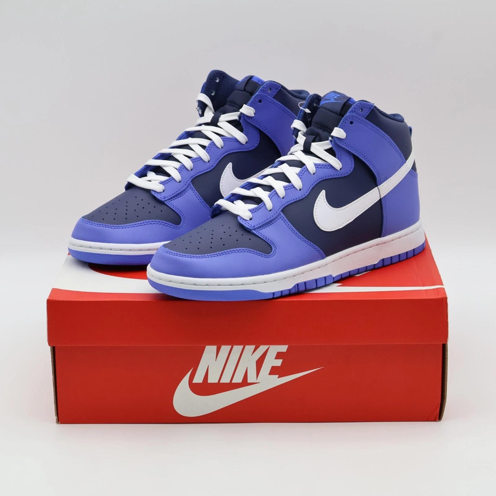 

DJ6189-400 Nike Dunk High Обсидиановый Синий Полуночный Темно-синий Индиго (Мужской) US 9