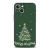Luxury TPU Soft Phone Case For iPhone 16 11 15 14 Pro MAX 12 13 7 8 Plus X XR XS SE 2022 Black Cover Merry Christmas Tree