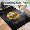 Custom Text Printed Rug Guns N’ Roses Non Slip Floor Carpet For Home Room Decor