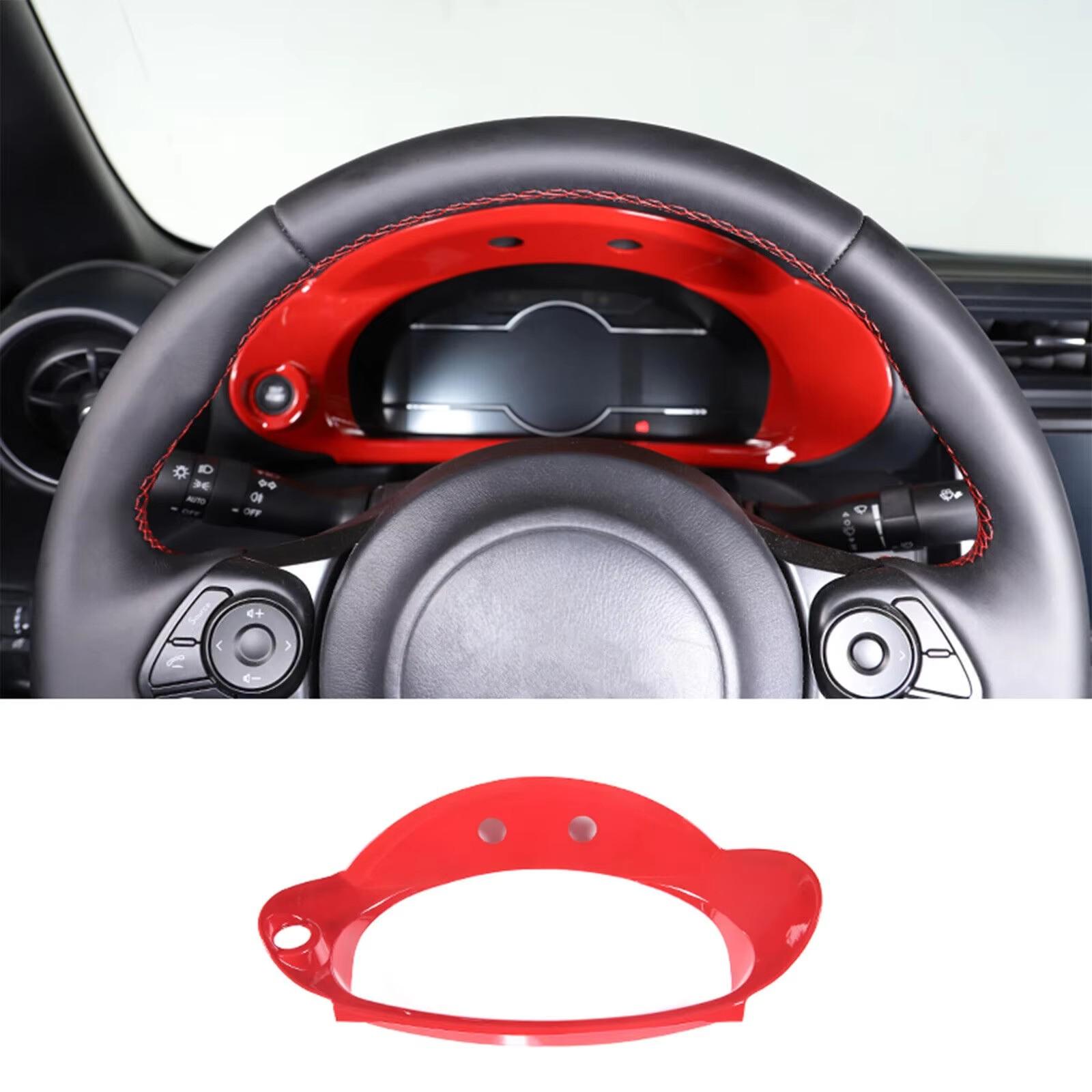 

For Toyota 86 2025 For Subaru BRZ 2025 ABS Carbon Fiber/Red Car Instrument Dashboard Frame Cover Trim Interior Accessories