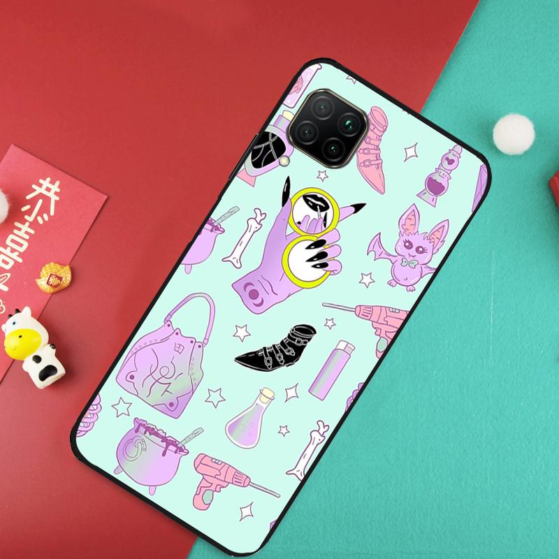 Pastel Goth Witchy For Huawei Nova 7i 8i 11i 12i Y73 Y72 Y61 Y91 Y90 Y70 Y60 9 10 SE 11 Pro P30 P40 Lite Case