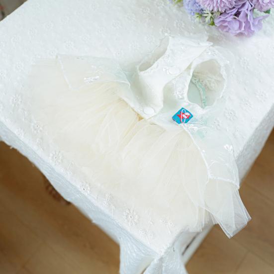 Pies Blingbling Princess Dress Puppy Lace Cake Camisole Spódnica Słodki Pet Dress-up Costume Tutu Dress na Halloween Boże Narodzenie Urodziny Imprezy