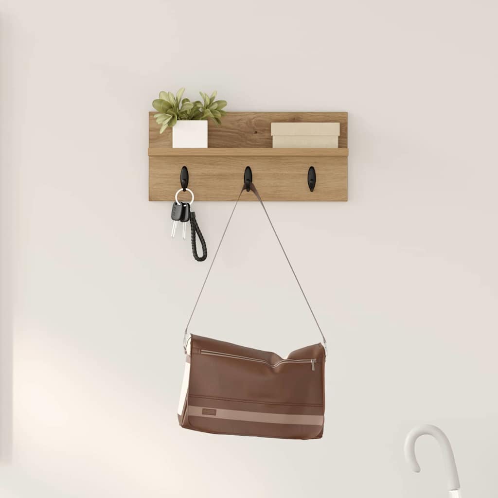Wall mounted nightstand wall bracket Artisan Oak