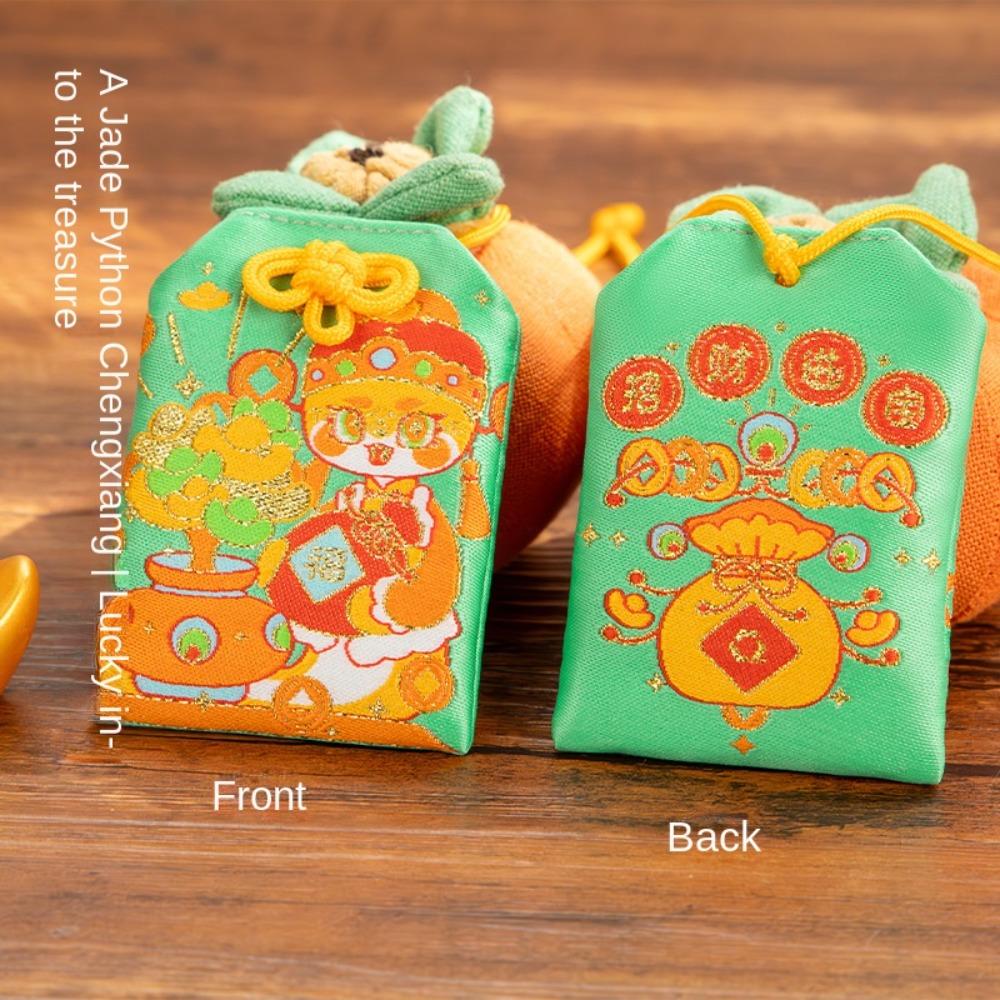Snake Amulet Bag Cartoon Hanging Ornaments Good Fortune New Year Small Sachet  Gifts