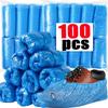 100PCS  Disposable Plastic Fabric Shoe Covers Portable Non-slip Rain Mud-proof Shoe Covers Wear Waterproof Boot Covers Overshoes