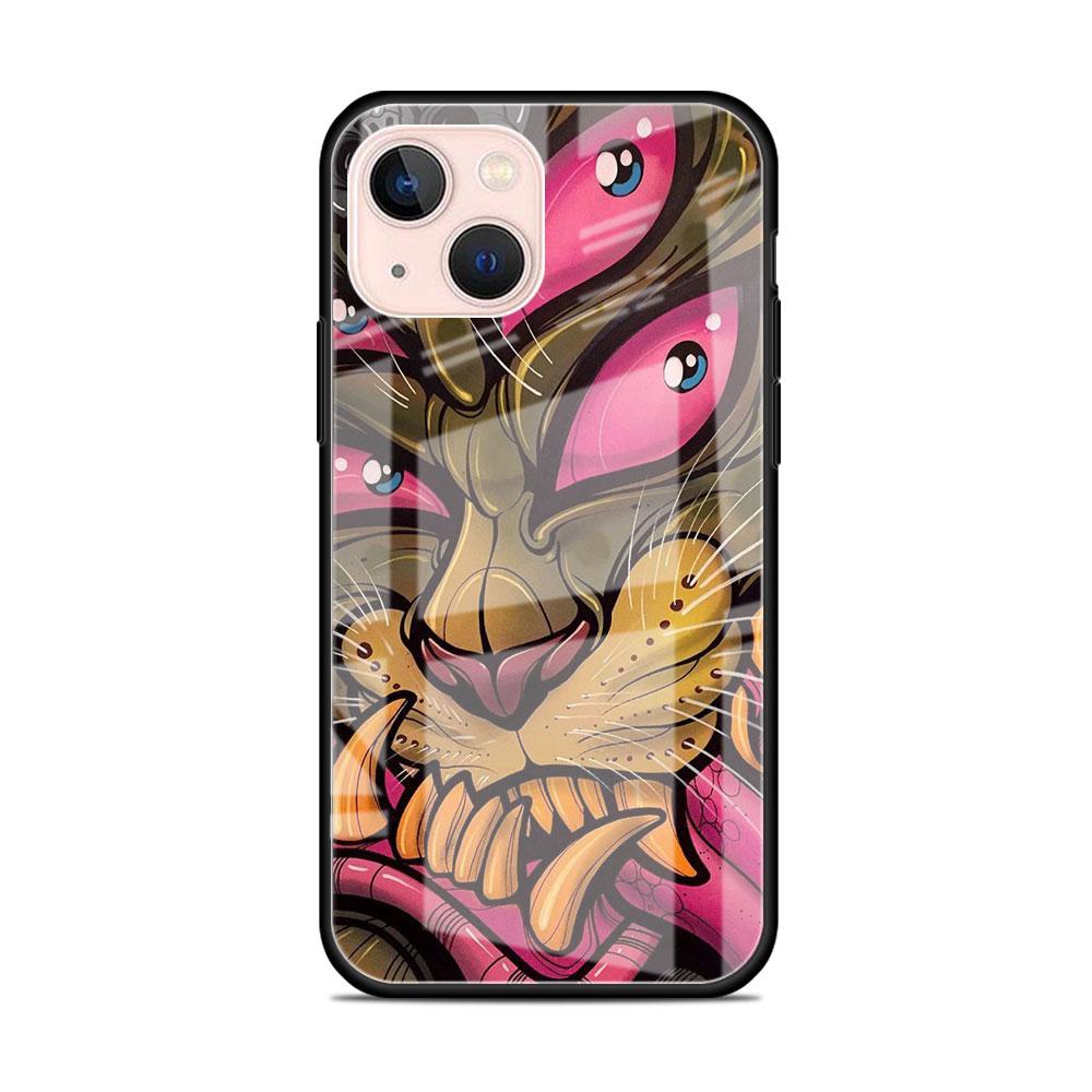 

Glass Case For Apple iPhone 14 13 Pro 11 12 7 8 Plus SE 2022 XR X XS Max 6 6S Tempered Phone Cover Samurai Oni Mask Cool iPhone 6 6S