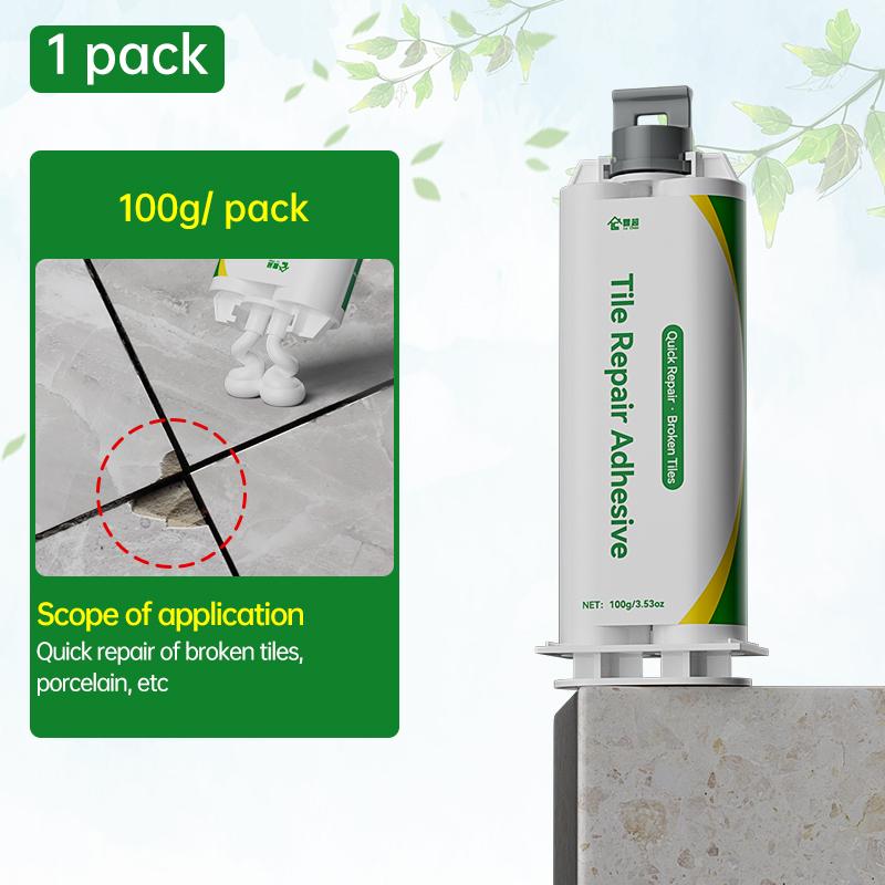 100g Ceramic Tile Ceramic Glaze Repair Paste Household Ultra-Power Bathtub Fragment Bathtub Fragment Tile Repair Paste Adhesive