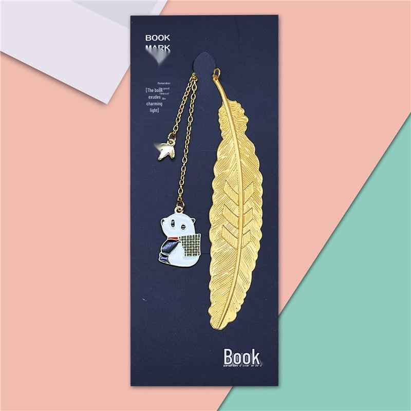 Elegant Metal Panda Bookmark Gift Box - Chinese Style for Teacher's Day, Graduation & Birthdays