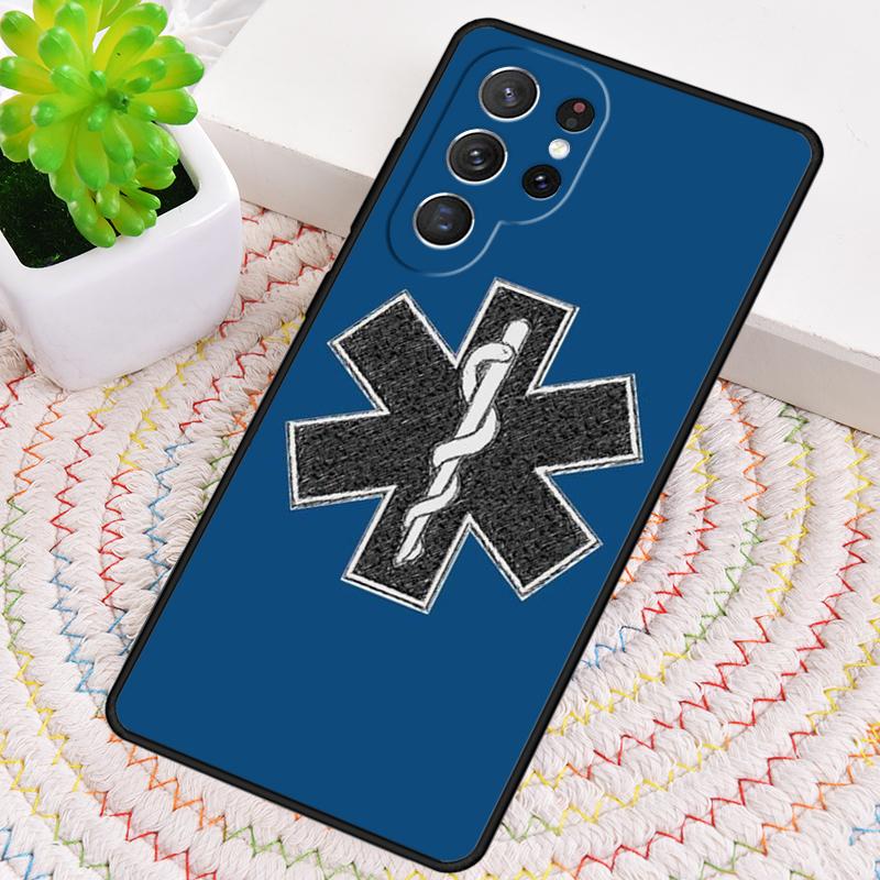 Emergency Medical Star of Life Phone Case for Samsung Galaxy note 10 pro S26 Ultra S23 S24 FE S25 S21 S22 PLUS shockproof Cove