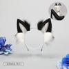 Bandeau Oreilles de Loup Poilues Accessoire Cosplay Costume Anime Fête Unisexe Peluche Douce Animal Headpiece