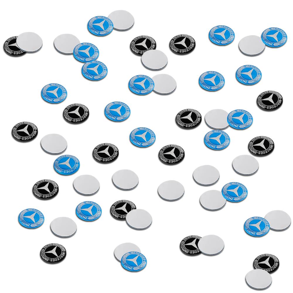 CSF1 10/20pcs 14mm Replacement Car Key Badge Stickers Emblem Auto Key Decoration For Mercedes Benz A B C E R G Class AMG W124 W169