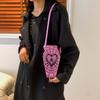 Halloween Crossbody Bag for Women Adjustable Strap Shoulder Bags New Coffin Shaped Spider Web Purse Female Novelty Messenger Bag
