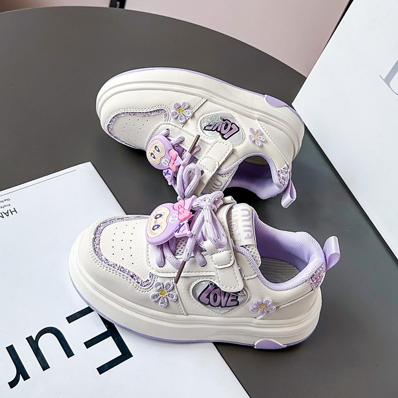 Classmate Girls Board Shoes Spring and Autumn 2025 New Children's Students Little White Sports Shoes Girls Casual Versatile Fashion