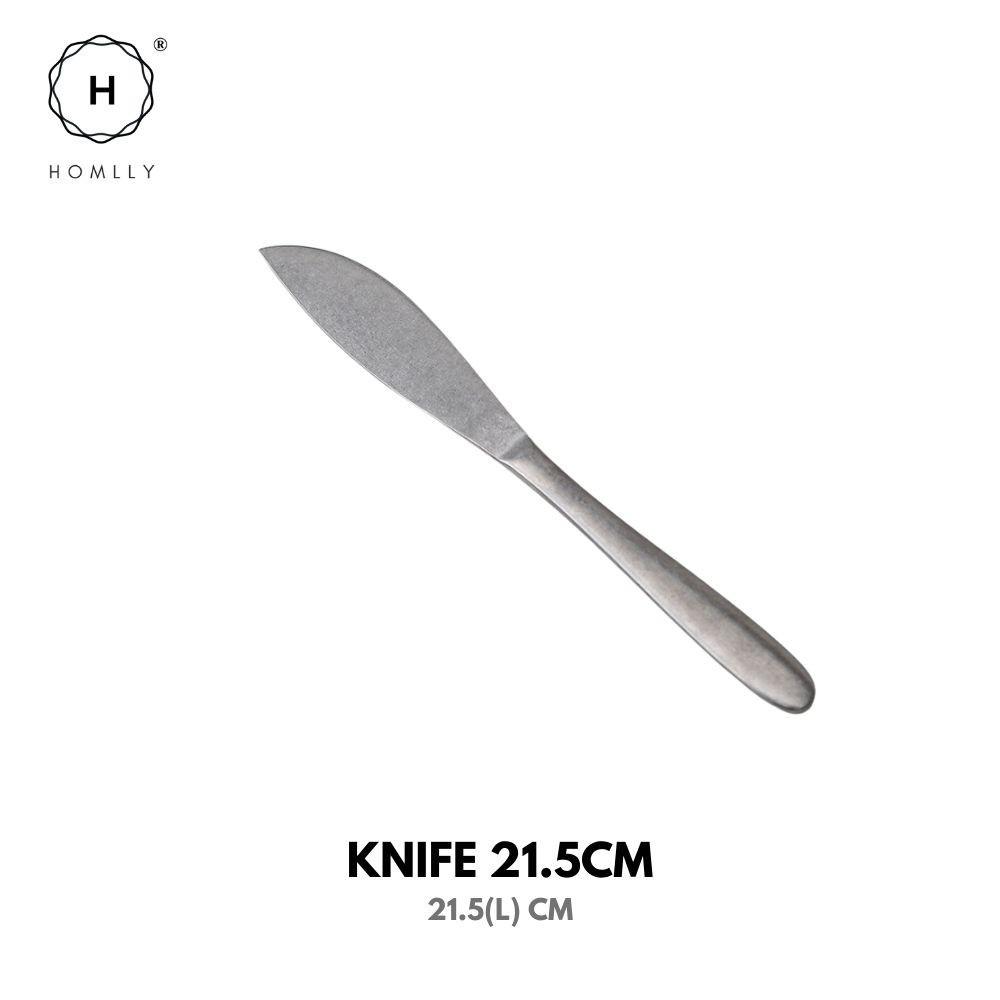 Homlly Tonii Flake Texture 304 Stainless Steel Spoon Fork Knife Cutlery Set (X4PCS)