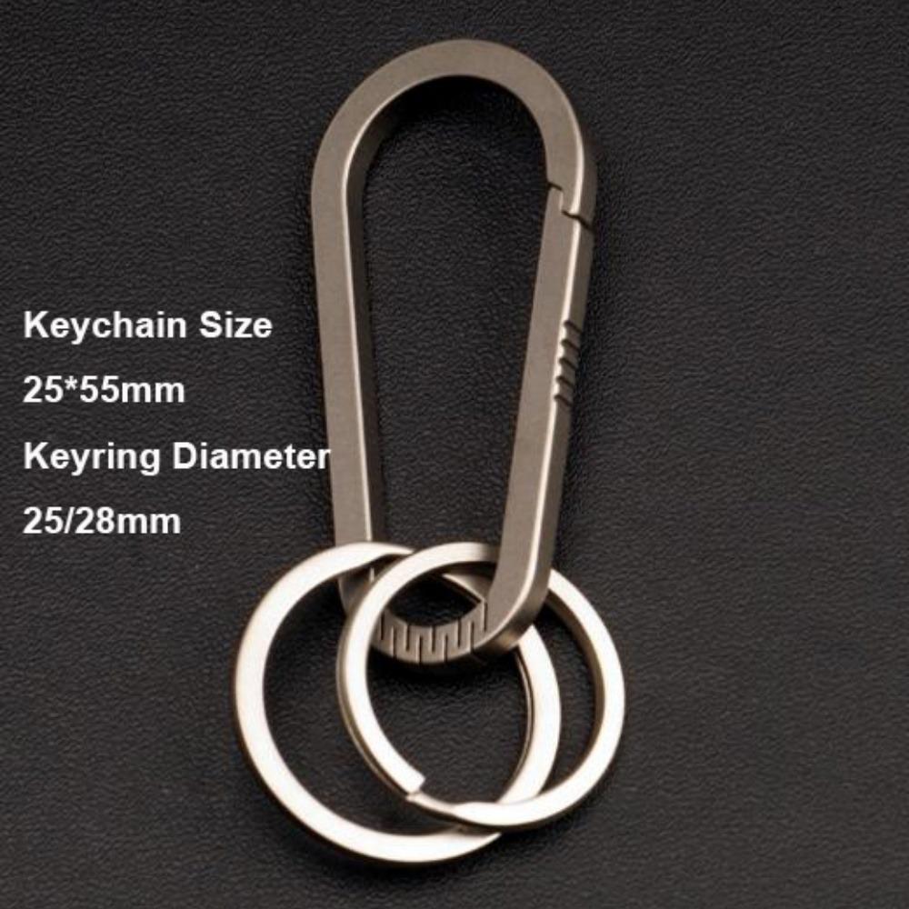 Multifunctional Titanium Alloy Key Rings Real EDC Tool  Male Creativity Gift