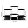 Acrylic Display Riser Stand Showcase Fixtures Elevated Rack Business Living