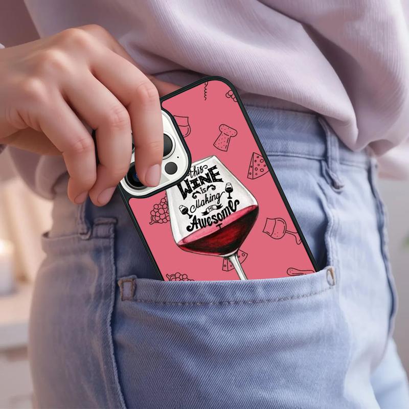 Cool Alcohol Alcoholic Wine Glass Phone Case For iPhone 17 Air 15 16e 14 13 Pro Max Coque 12 11 Pro Max PLUS cover