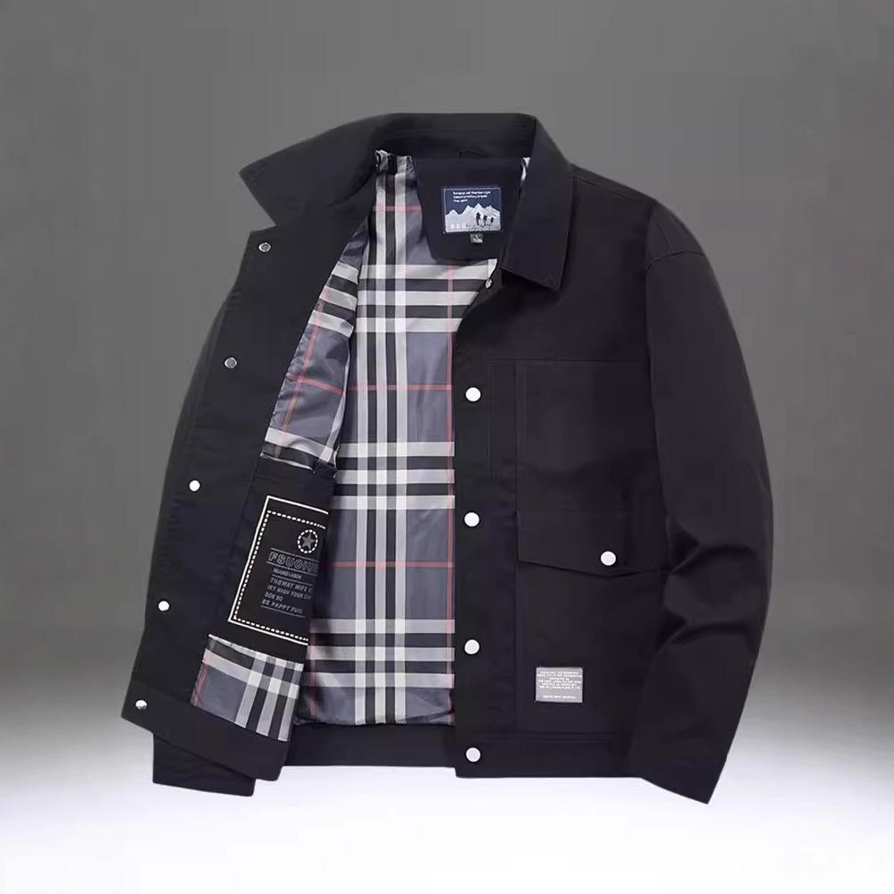 

Мужская куртка Новая Свободная Повседневная Рабочая Куртка с Лацканами Универсальные Весенне-Осенние Топы 5XL