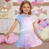 Kids'  Dress - Short Sleeve Pocket Color Frock Kids' Collared Dress - Short Sleeve Pocket Frock