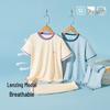 EBAER Kinder Modal Antimikrobielles Kurzarm-Pyjamaset